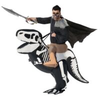 Skeleton T-Rex Ride On Inflatable Costume for Adults