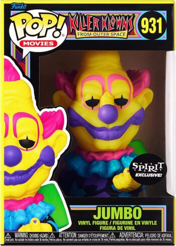 Spirit Halloween Killer Klowns from Outer Space Blacklight Jumbo Funko Pop Figure