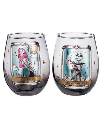 Star-Crossed Lovers Drinkware Set 2 Pack 20 oz. - The Nightmare Before Christmas