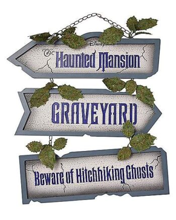 The Haunted Mansion Graveyard Sign - Disney