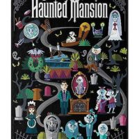 The Haunted Mansion Map Fleece Blanket - Disney