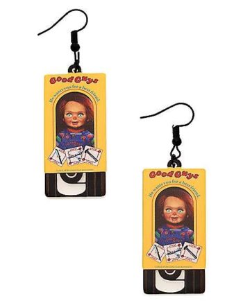 VHS Tape Good Guys Chucky Dangle Earrings