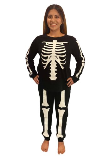 2 Piece Skeleton Jogger Sleep Set for Women