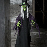 Animated Hanging Witch Prop