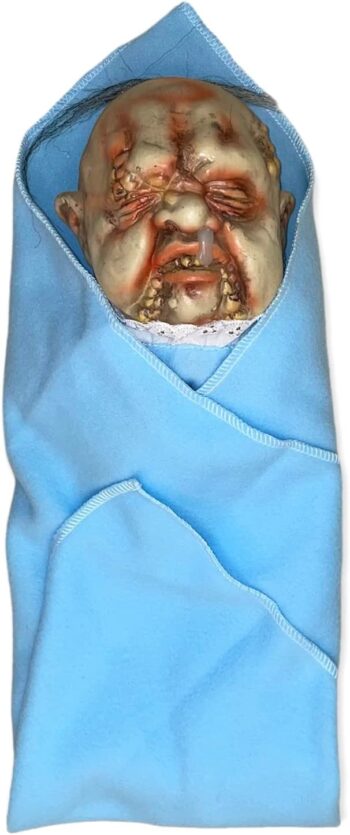 BABY STINKY PUPPET Creepy Realistic Mutant DOLL Halloween Prop Costume Accessory