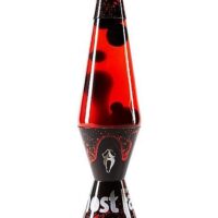 Black Ghost Face Lava Lamp - 14.5 Inch