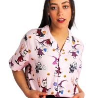 Cakeworthy Nightmare Before Christmas Women's Trick or Treaters Camp Shirt