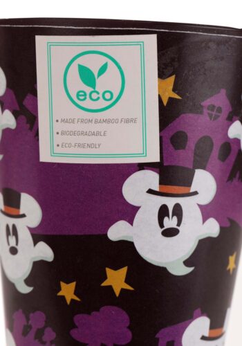 Disney Mickey Mouse Ghost Black Bamboo Tumblers 4 Piece Set