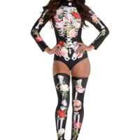 Floral Skeleton Costume for Women