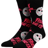 Friday The 13th Icons Black Light Crew Sock for Adults