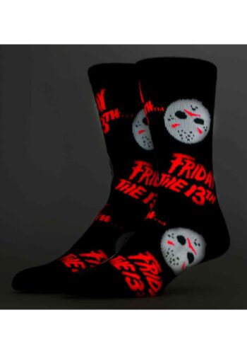 Friday The 13th Icons Black Light Crew Sock for Adults