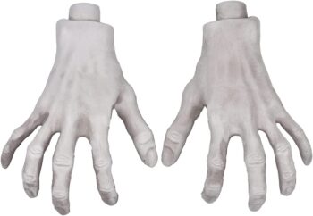 Halloween Skeleton Hands - Realistic Life Size Severed Fake Plastic Hands for Halloween Props Decoration, 4 Pieces