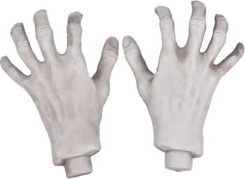 Halloween Skeleton Hands - Realistic Life Size Severed Fake Plastic Hands for Halloween Props Decoration, 4 Pieces