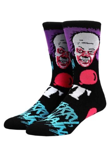 IT Classic Pennywise Black Light Adult Crew Socks