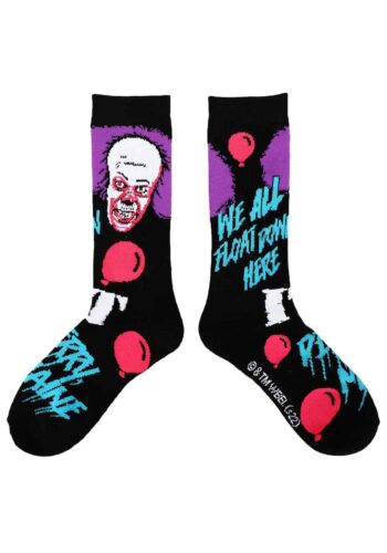 IT Classic Pennywise Black Light Adult Crew Socks