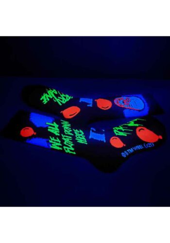 IT Classic Pennywise Black Light Adult Crew Socks