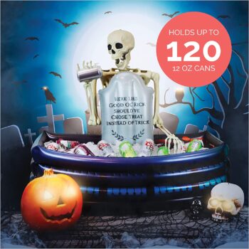 40" Inch Inflatable Graveyard Halloween Drink Cooler Party Beverage Holder - Drink Cooler and Ice Chest Perfect for Halloween Birthday Party - Inflables De Halloween Enfriador
