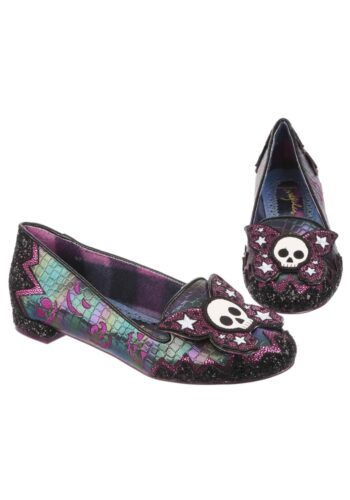 Irregular Choice Deadly Skull Kiss Flats