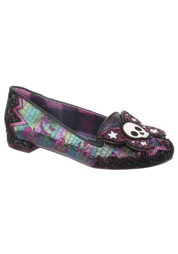 Irregular Choice Deadly Skull Kiss Flats