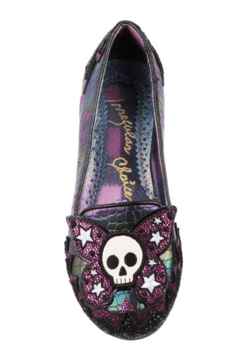 Irregular Choice Deadly Skull Kiss Flats