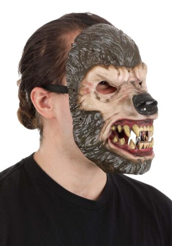 Jabbering Jaw Wolfman Mask for Adults