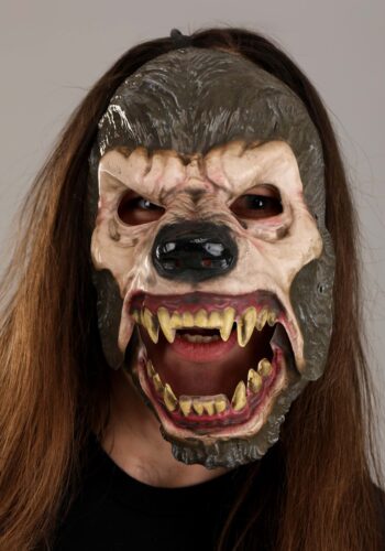 Jabbering Jaw Wolfman Mask for Adults