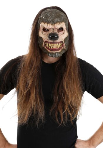 Jabbering Jaw Wolfman Mask for Adults