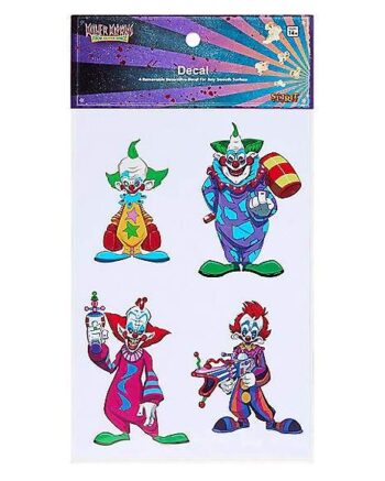 Killer Klowns from Outer Space Decal Set - 4 Pack