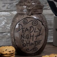 Nightmare Before Christmas Deadly Night Shade Ceramic Cookie Jar