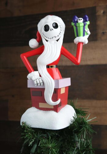 Nightmare Before Christmas Jack Skellington Santa Tree Topper