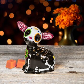 Scentsationals Day of The Dead Collection - Scented Wax Cube Warmer - Wax Fragrance Melter - Skull Wickless Electronic Home Air Freshener Gift (Paco)