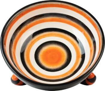 Striped Witch Feet 7" Candy & Snack Bowl, Set of 2