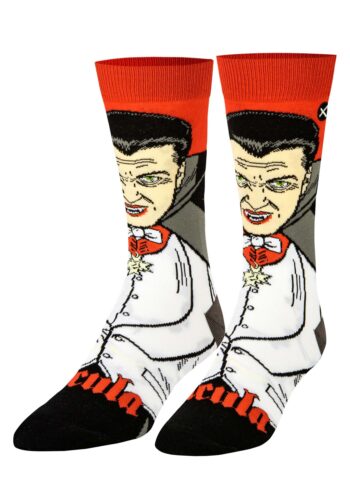 Dracula Adult Crew Straight Socks
