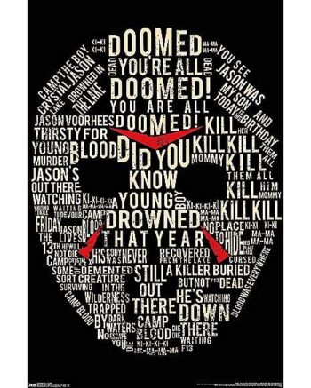 Jason Voorhees Mask Poster - Friday the 13th