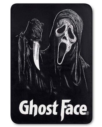 Knife Ghost Face Fleece Blanket