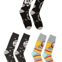 Adult Jack and Sally 3 Pair Casual Socks Pack