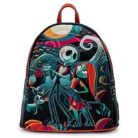 Loungefly Simply Meant to Be Jack Skellington and Sally Mini Backpack - The Nightmare Before Christmas