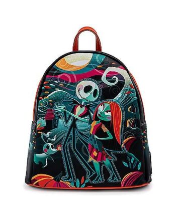 Loungefly Simply Meant to Be Jack Skellington and Sally Mini Backpack - The Nightmare Before Christmas