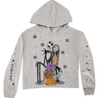 Nightmare Before Christmas Girl's Jack & Sally Holiday Hoodie