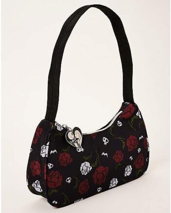 Red and White Rose The Nightmare Before Christmas Shoulder Bag