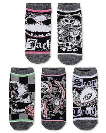 The Nightmare Before Christmas Character Ankle Socks - 5 Pack