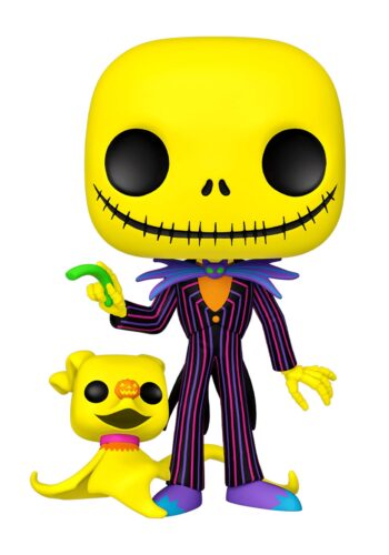 Funko POP! Jumbo: Nightmare Before Christmas- Black Light Jack & Zero Vinyl Figure