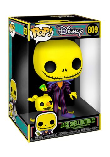 Funko POP! Jumbo: Nightmare Before Christmas- Black Light Jack & Zero Vinyl Figure