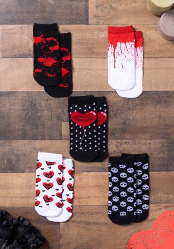 5-Pack Goth Valentine's Day Socks