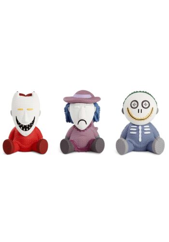 Handmade by Robots Nightmare Before Christmas Glow in the Dark Lock, Shock & Barrel Figure Set