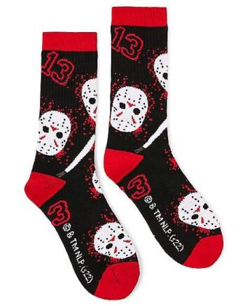 Jason Voorhees Mask Athletic Crew Socks