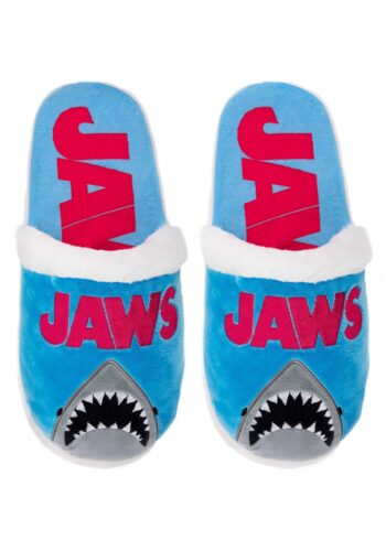 Jaws Fuzzy Slide Slippers for Adults