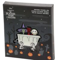 Loungefly Disney Nightmare Before Christmas Lock, Shock, & Barrel Moving Enamel Pin