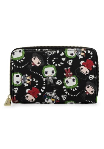 Loungefly Pop! Beetlejuice AOP Ziparound Wallet