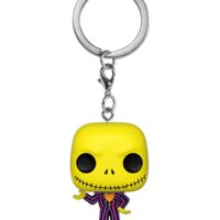 Funko POP! Keychain: Nightmare Before Christmas- Black Light Jack Vinyl Figure